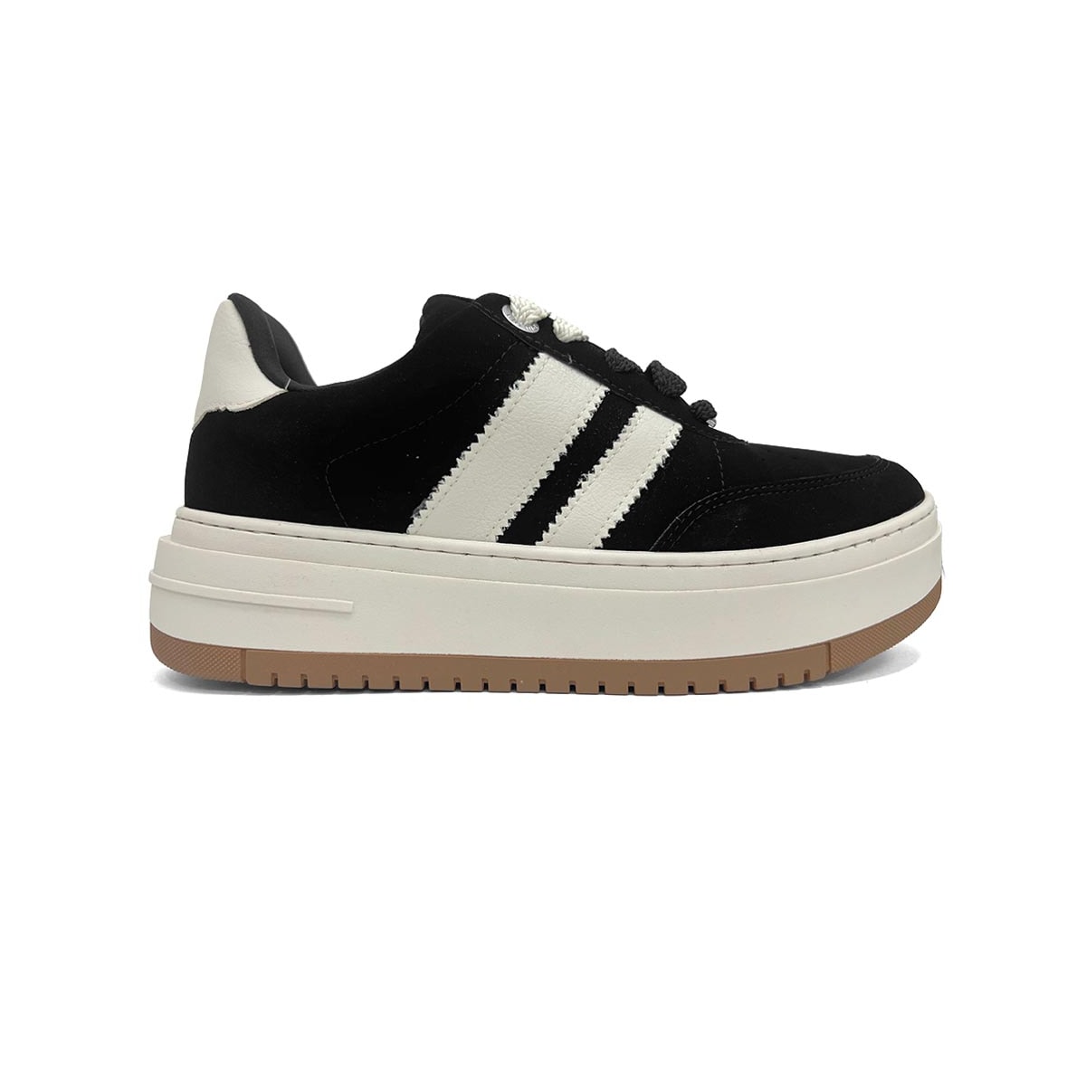 Tênis Via Marte Casual Plataforma 233-004-06 Preto Tênis Via Marte Casual Plataforma 233-004-06 Preto