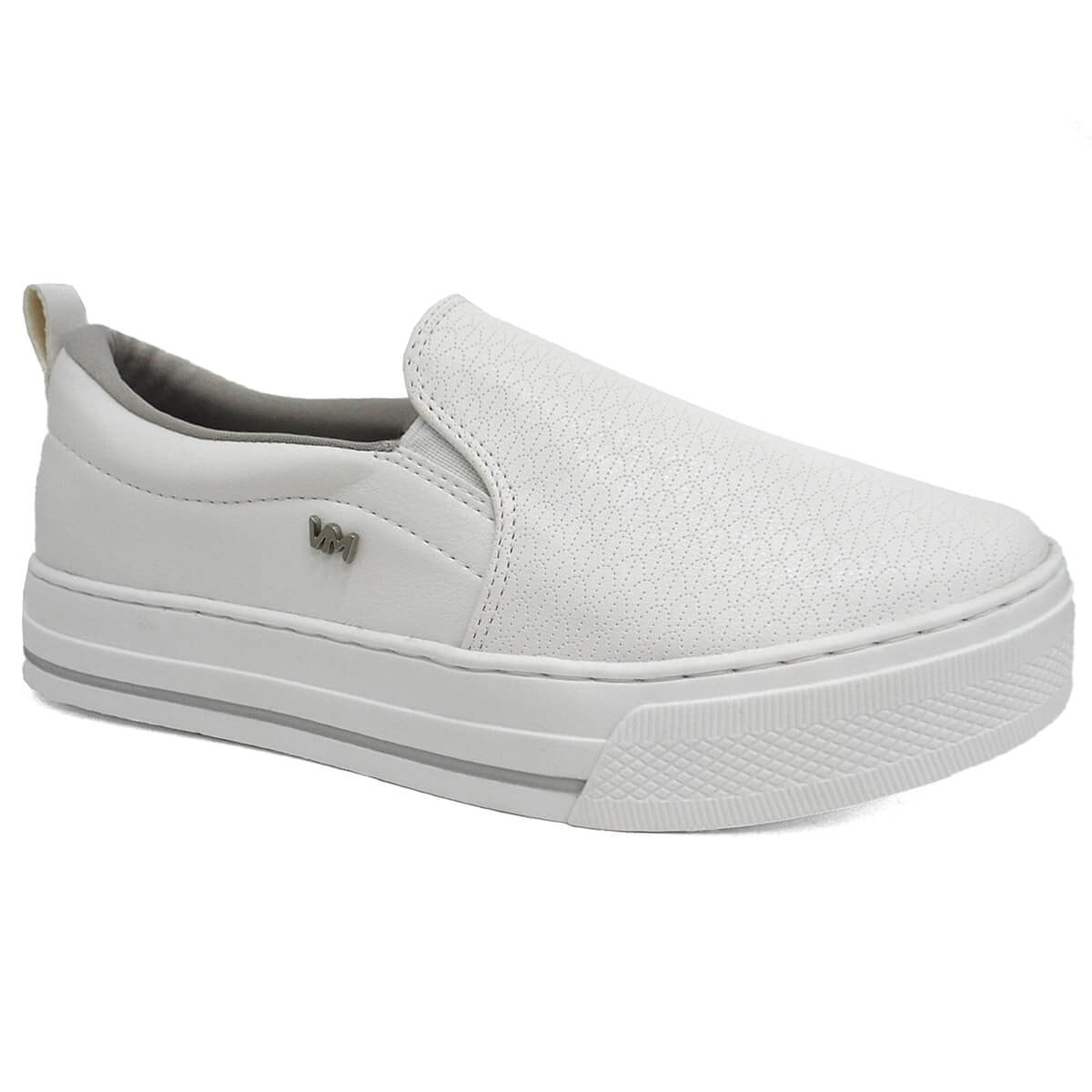 Tênis Via Marte Casual Slip-On 027-007-02 Branco Tênis Via Marte Casual Slip-On 027-007-02 Branco
