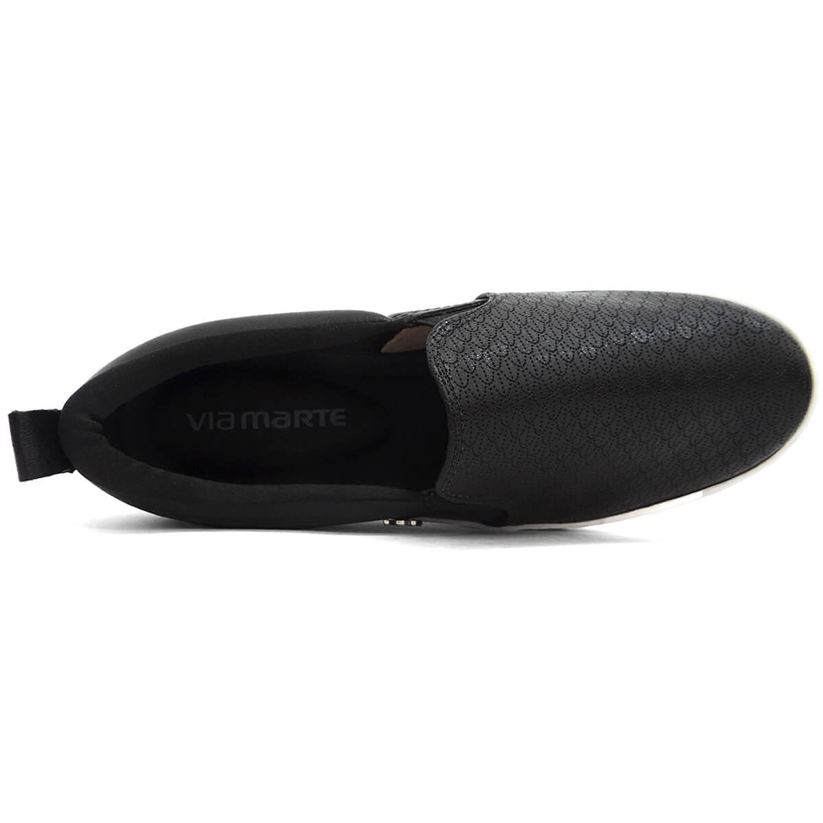 Tênis Via Marte Casual Slip-On 027-007-02 Preto Tênis Via Marte Casual Slip-On 027-007-02 Preto