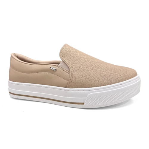 Tênis Via Marte Casual Slip-On 027-027-02 Creme