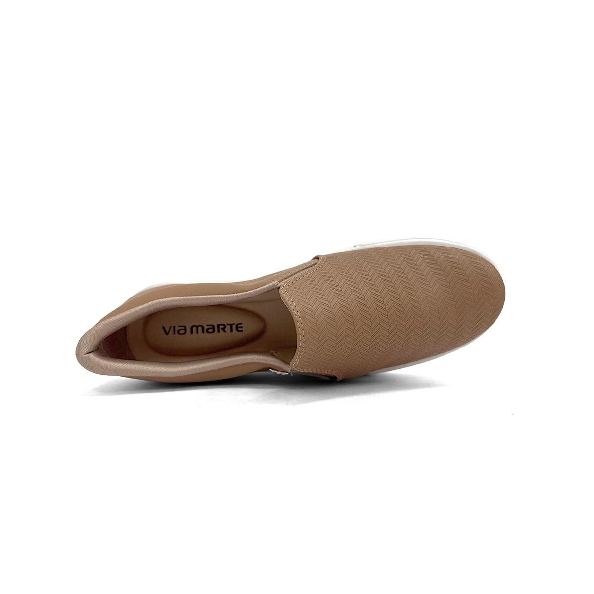 Tênis Via Marte Casual Slip-On 027-027-02 Macchiato Tênis Via Marte Casual Slip-On 027-027-02 Macchiato