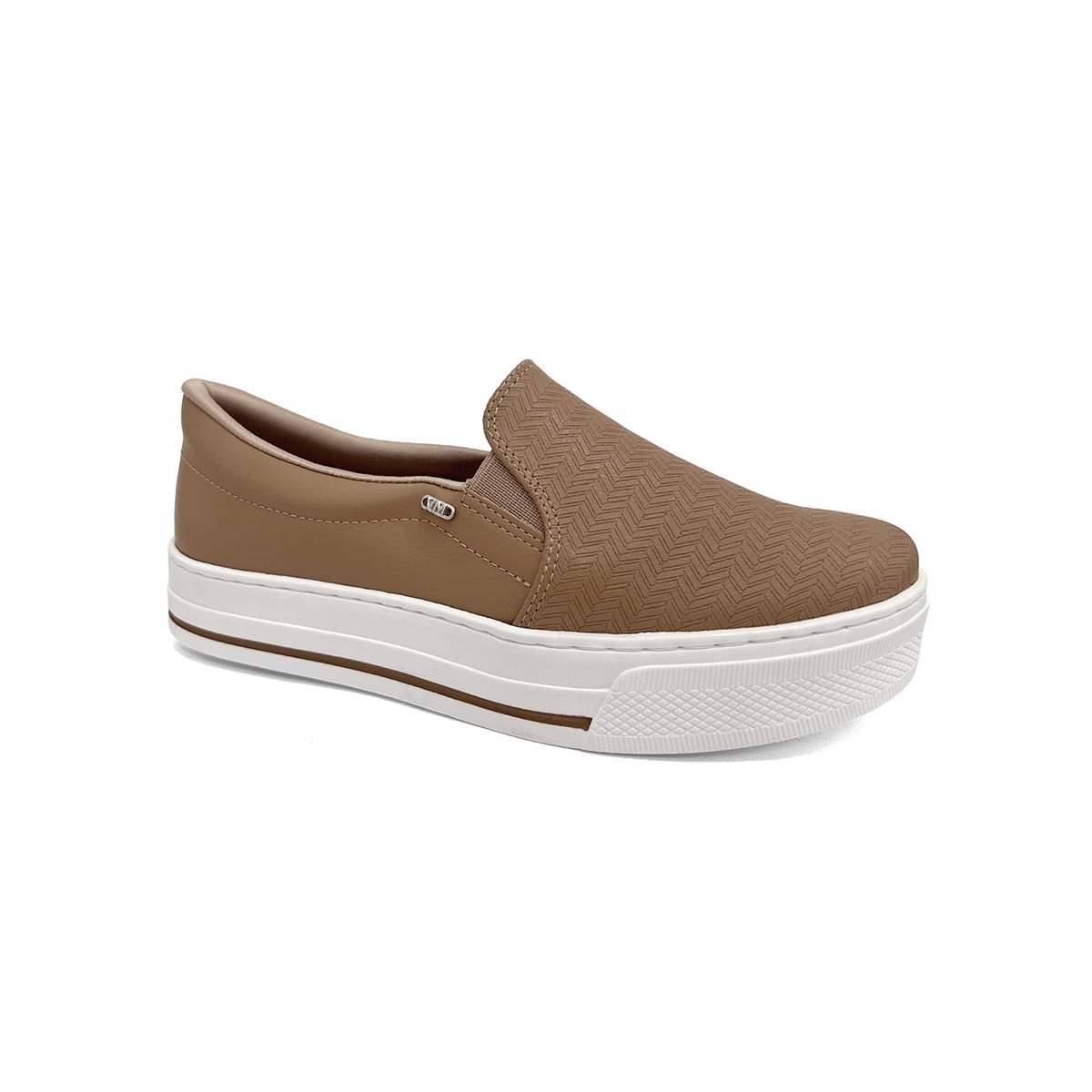 Tênis Via Marte Casual Slip-On 027-027-02 Macchiato Tênis Via Marte Casual Slip-On 027-027-02 Macchiato