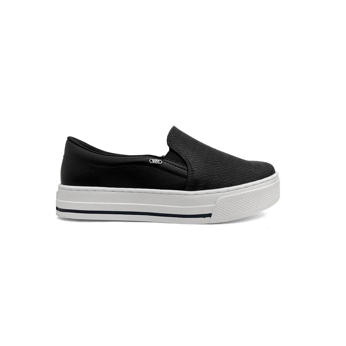 Tênis Via Marte Casual Slip-On 027-027-02 Preto Tênis Via Marte Casual Slip-On 027-027-02 Preto