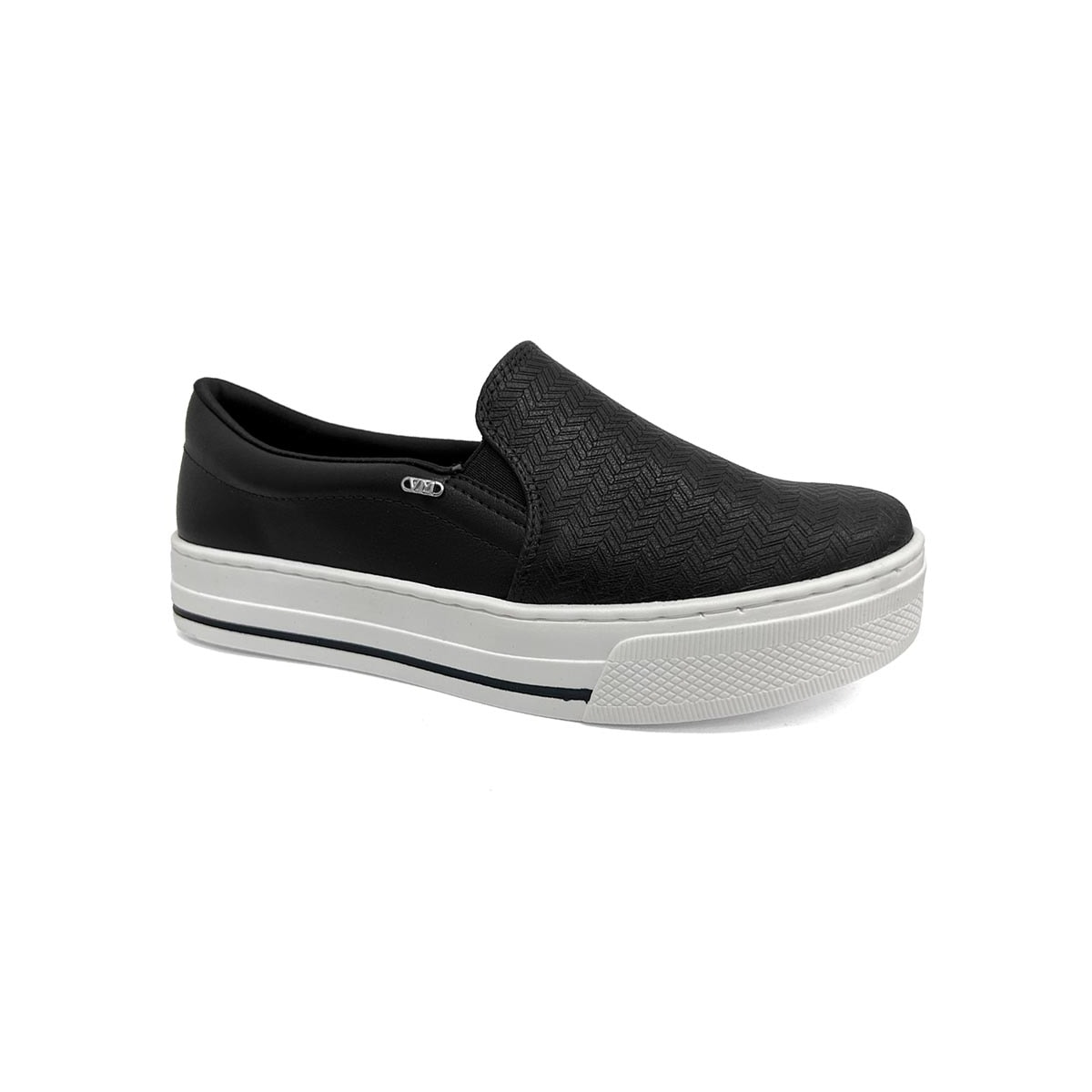 Tênis Via Marte Casual Slip-On 027-027-02 Preto Tênis Via Marte Casual Slip-On 027-027-02 Preto