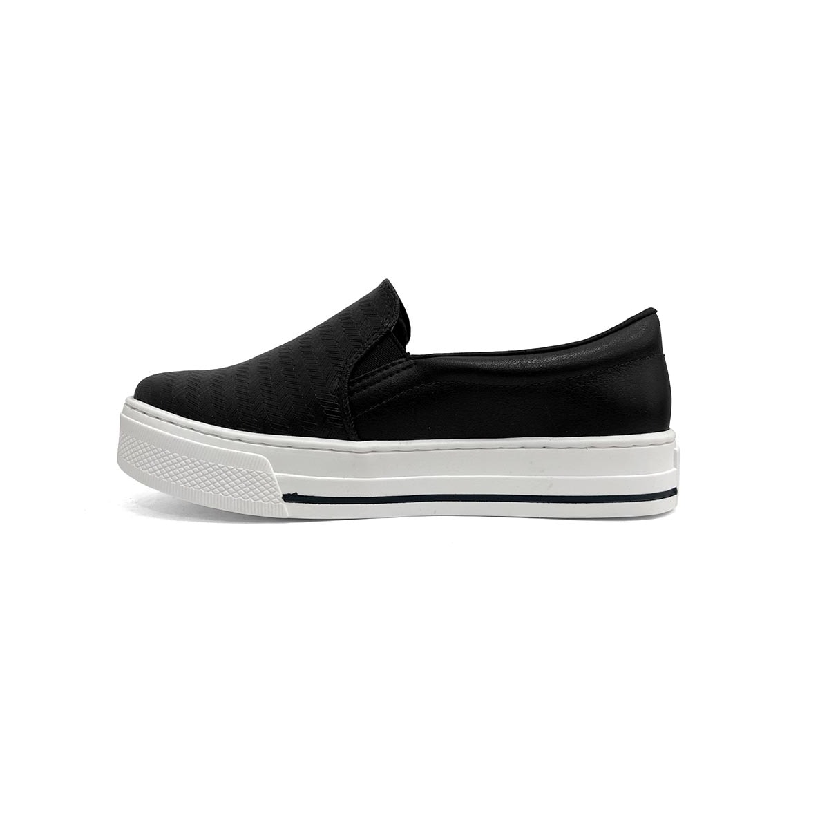 Tênis Via Marte Casual Slip-On 027-027-02 Preto