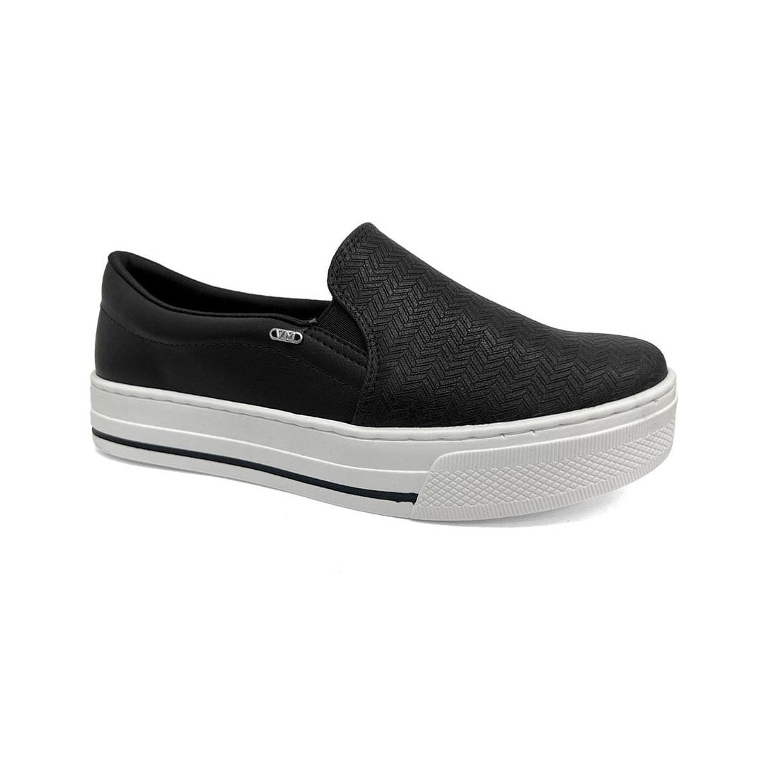 Tênis Via Marte Casual Slip-On 027-027-02 Preto