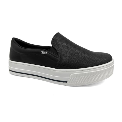Tênis Via Marte Casual Slip-On 027-027-02 Preto