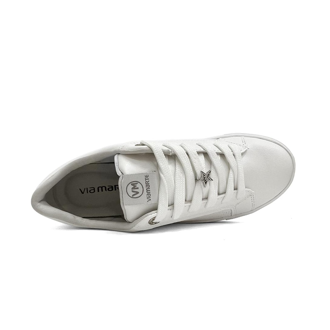 Tênis Via Marte Feminino Casual 010-013-01 Branco