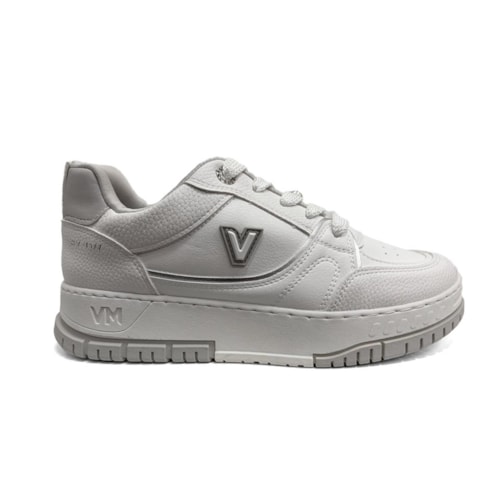 Detalhe - Tênis Via Marte Feminino Casual Q26541 Branco