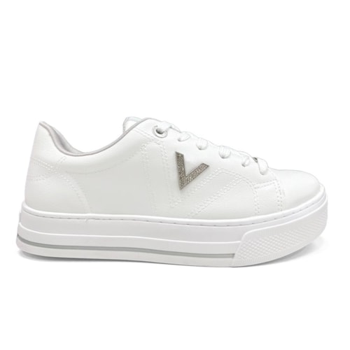 Detalhe - Tênis Via Marte Napa Casual 027-051-02 Branco