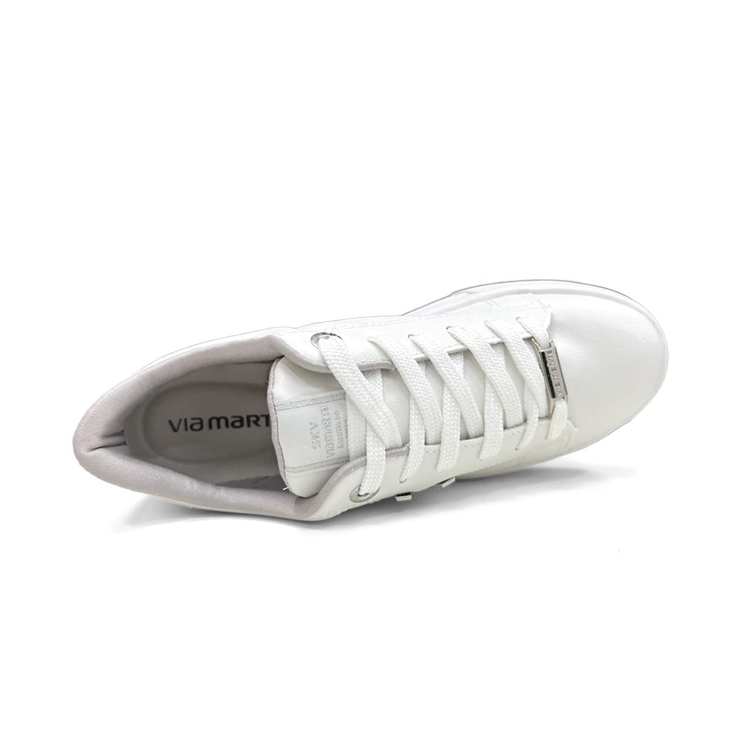 Tênis Via Marte Napa Casual 027-051-02 Branco Tênis Via Marte Napa Casual 027-051-02 Branco
