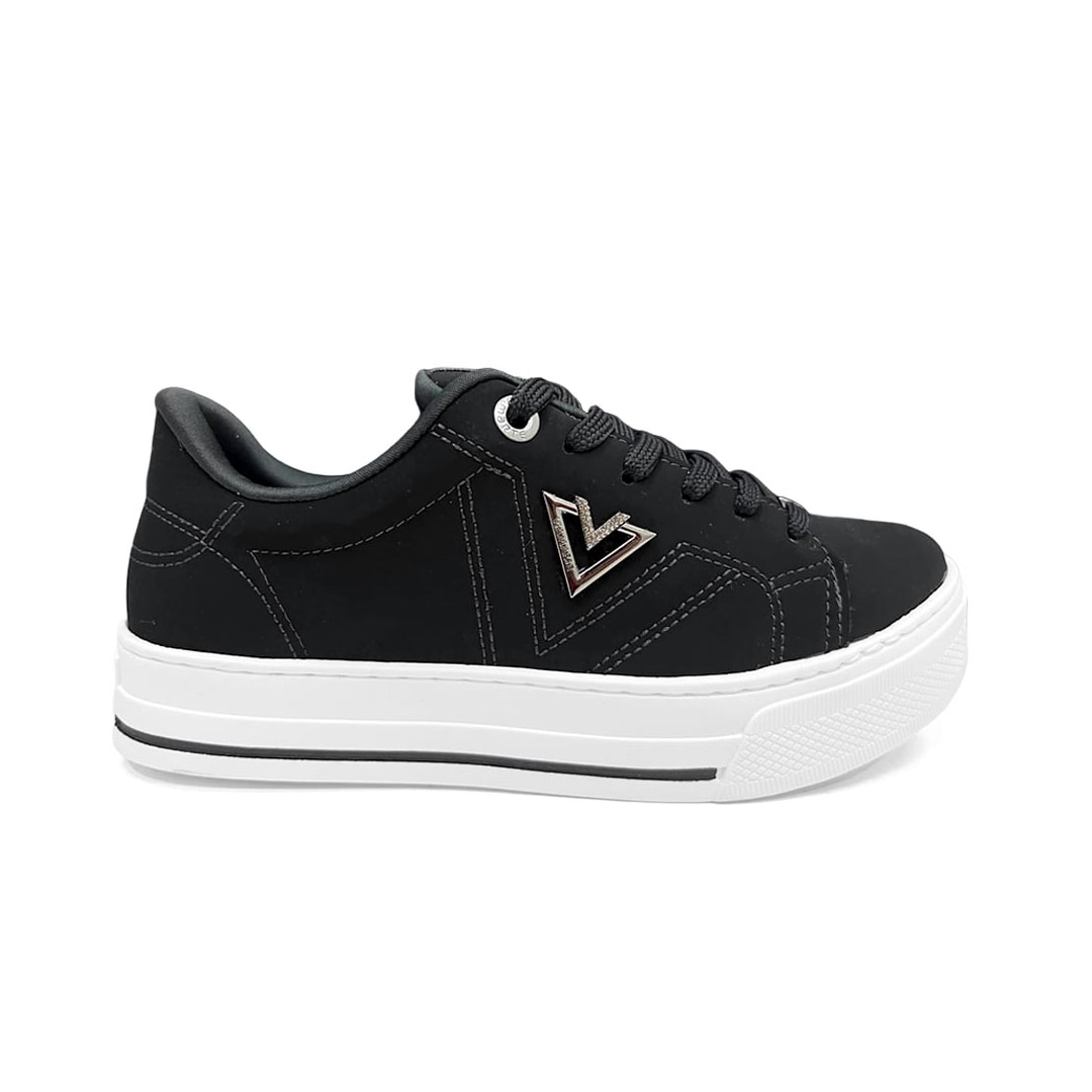 Tênis Via Marte Nobuck Casual 027-048-02 Preto Tênis Via Marte Nobuck Casual 027-048-02 Preto