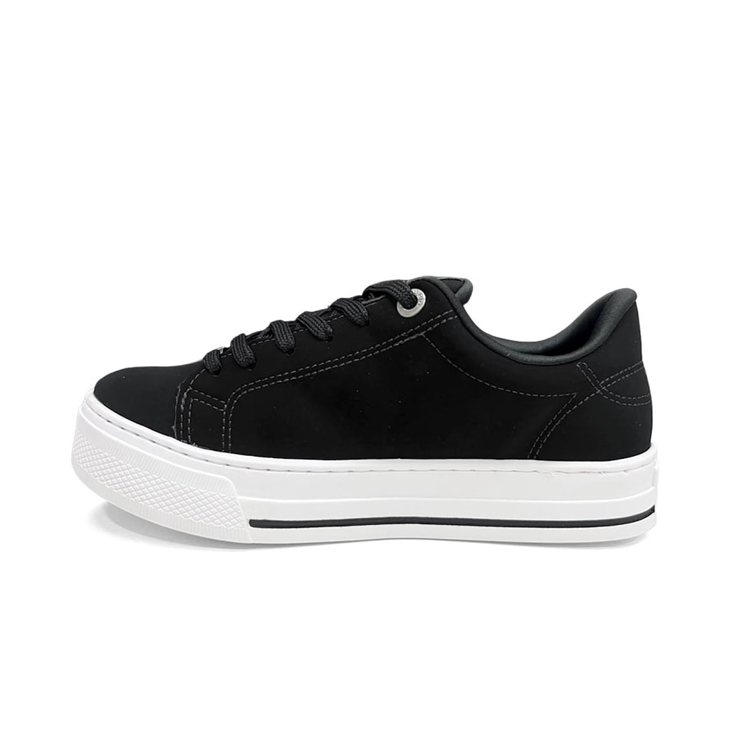 Tênis Via Marte Nobuck Casual 027-048-02 Preto