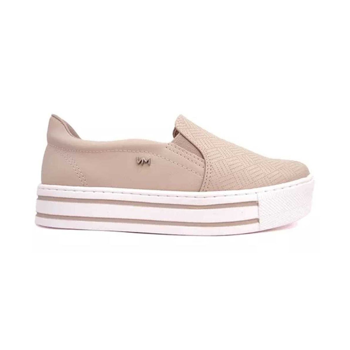 Tênis Via Marte Plataforma 23-8601 Aveia/Aveia Tênis Via Marte Plataforma 23-8601 Aveia/Aveia