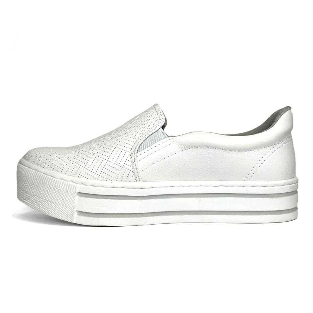 Tênis Via Marte Plataforma 23-8601 Branco/Branco