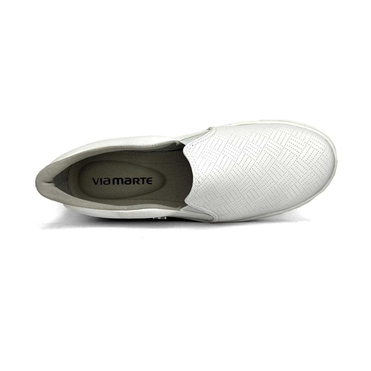 Tênis Via Marte Plataforma 23-8601 Branco/Branco Tênis Via Marte Plataforma 23-8601 Branco/Branco