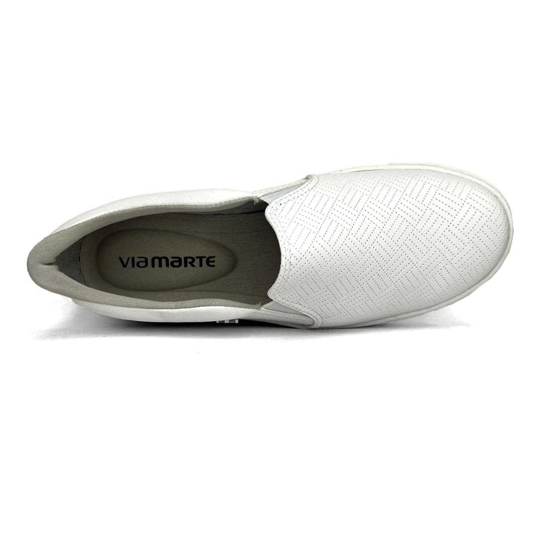 Tênis Via Marte Plataforma 23-8601 Branco/Branco Tênis Via Marte Plataforma 23-8601 Branco/Branco
