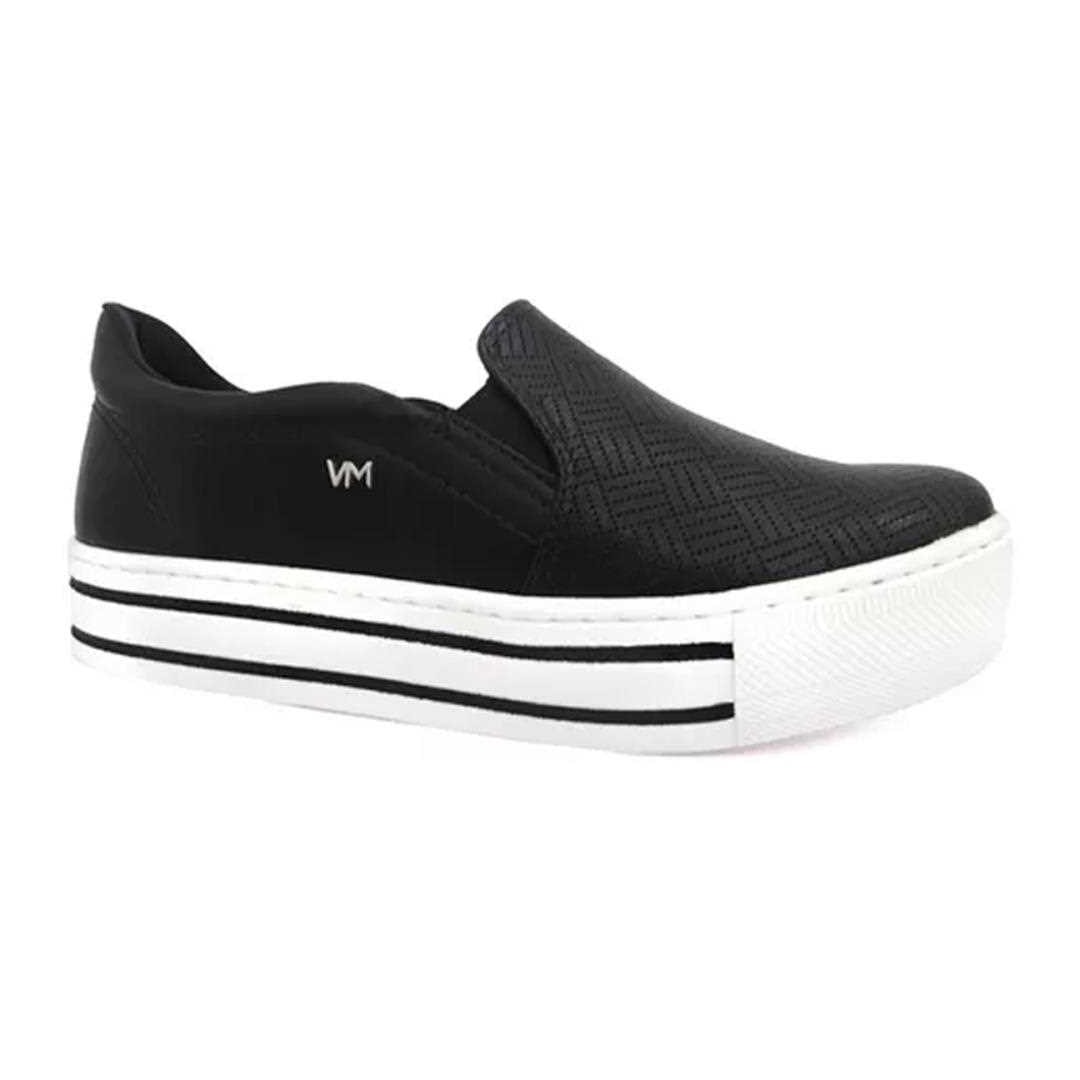 Tênis Via Marte Plataforma 23-8601 Preto/Preto