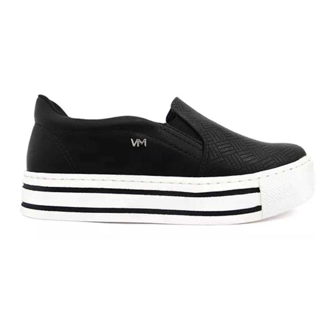 Tênis Via Marte Plataforma 23-8601 Preto/Preto Tênis Via Marte Plataforma 23-8601 Preto/Preto