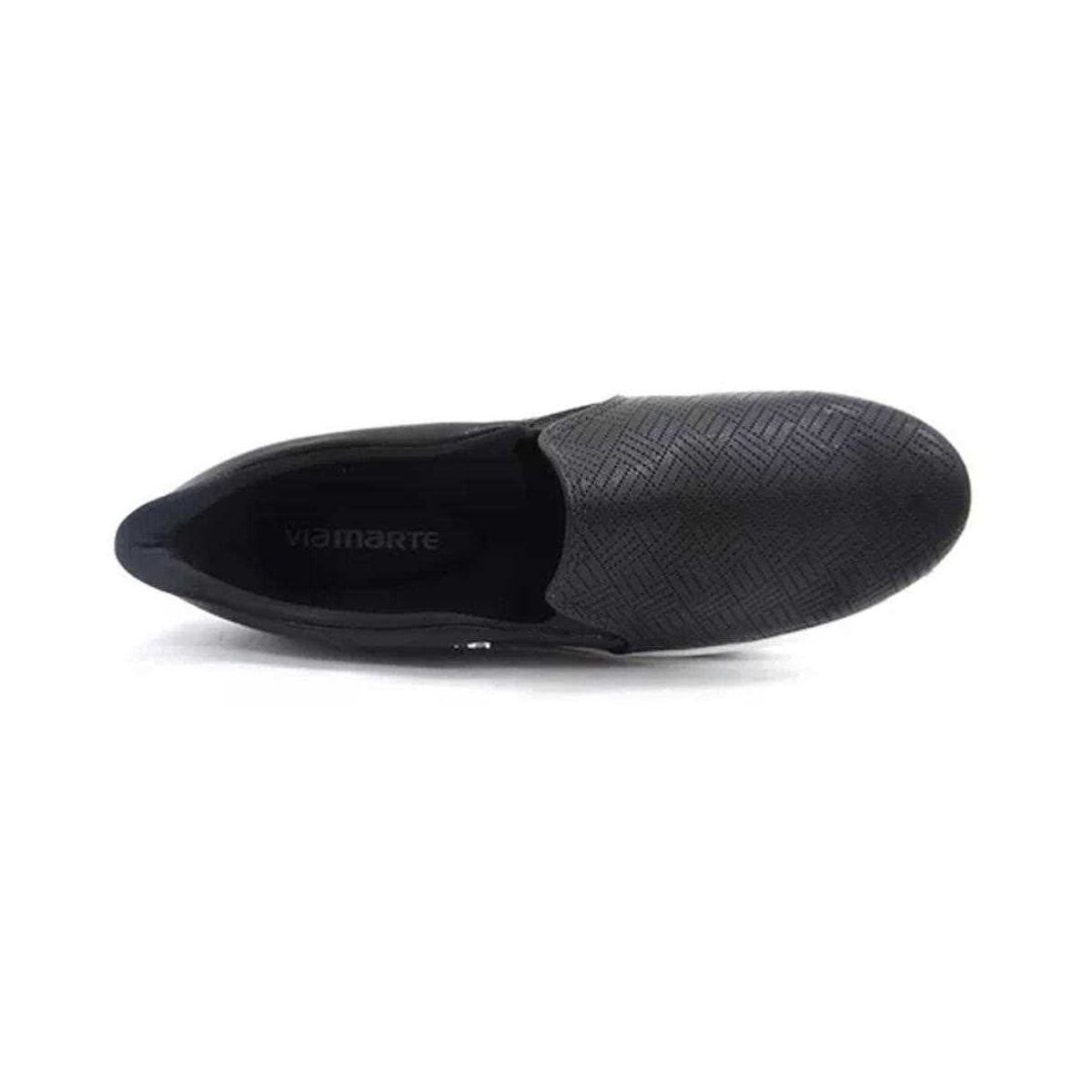 Tênis Via Marte Plataforma 23-8601 Preto/Preto Tênis Via Marte Plataforma 23-8601 Preto/Preto