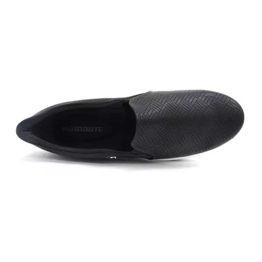 Tênis Via Marte Plataforma 23-8601 Preto/Preto