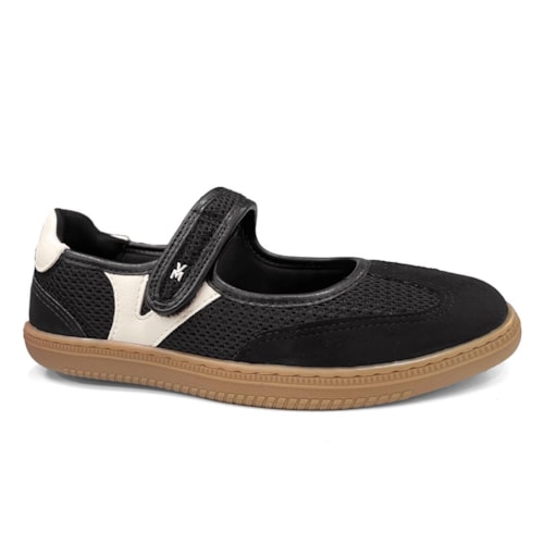 Tênis Via Marte Sapatilha Boneca 129-019-06 Preto
