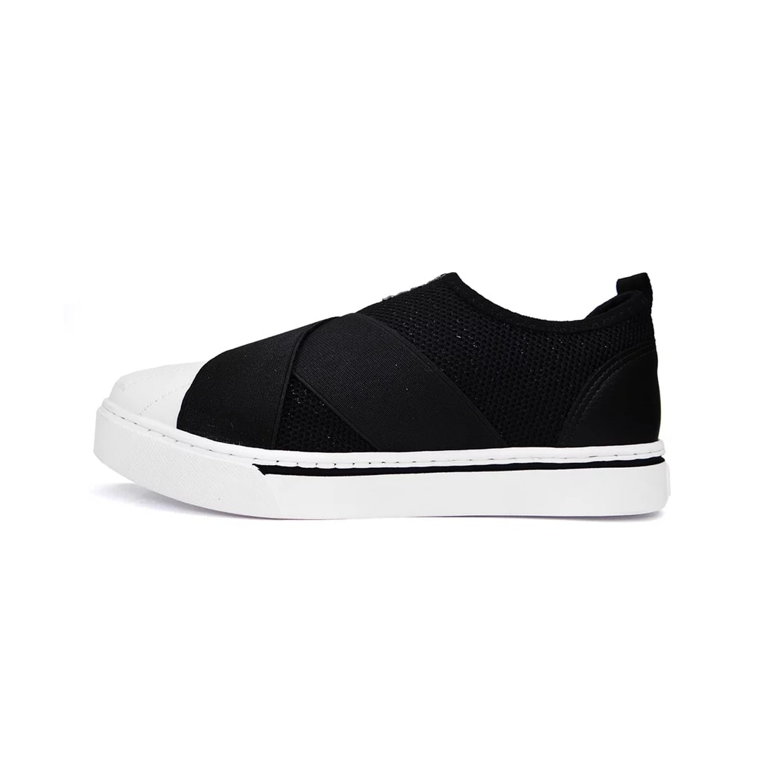 Tênis Via Marte Slip On 23-12105 Preto/Preto