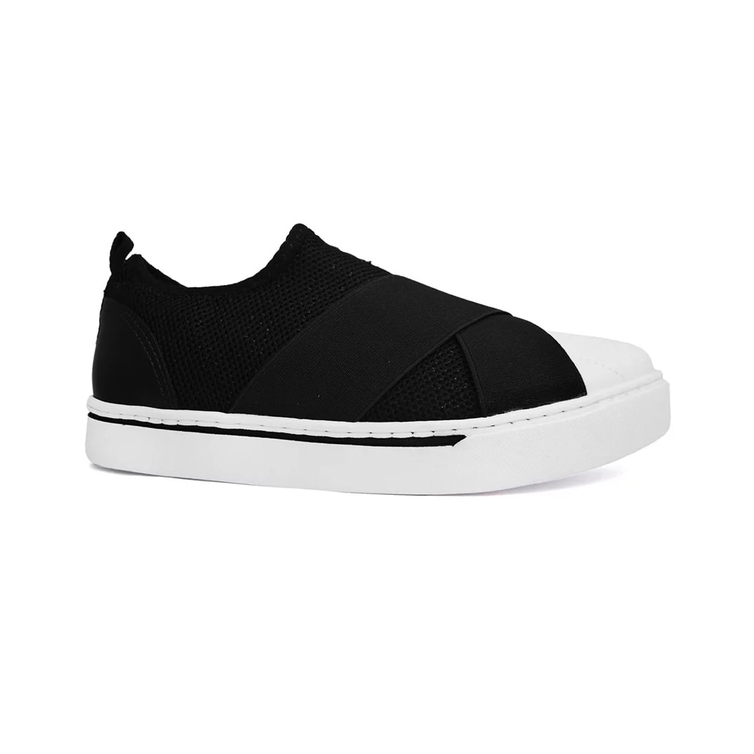 Tênis Via Marte Slip On 23-12105 Preto/Preto