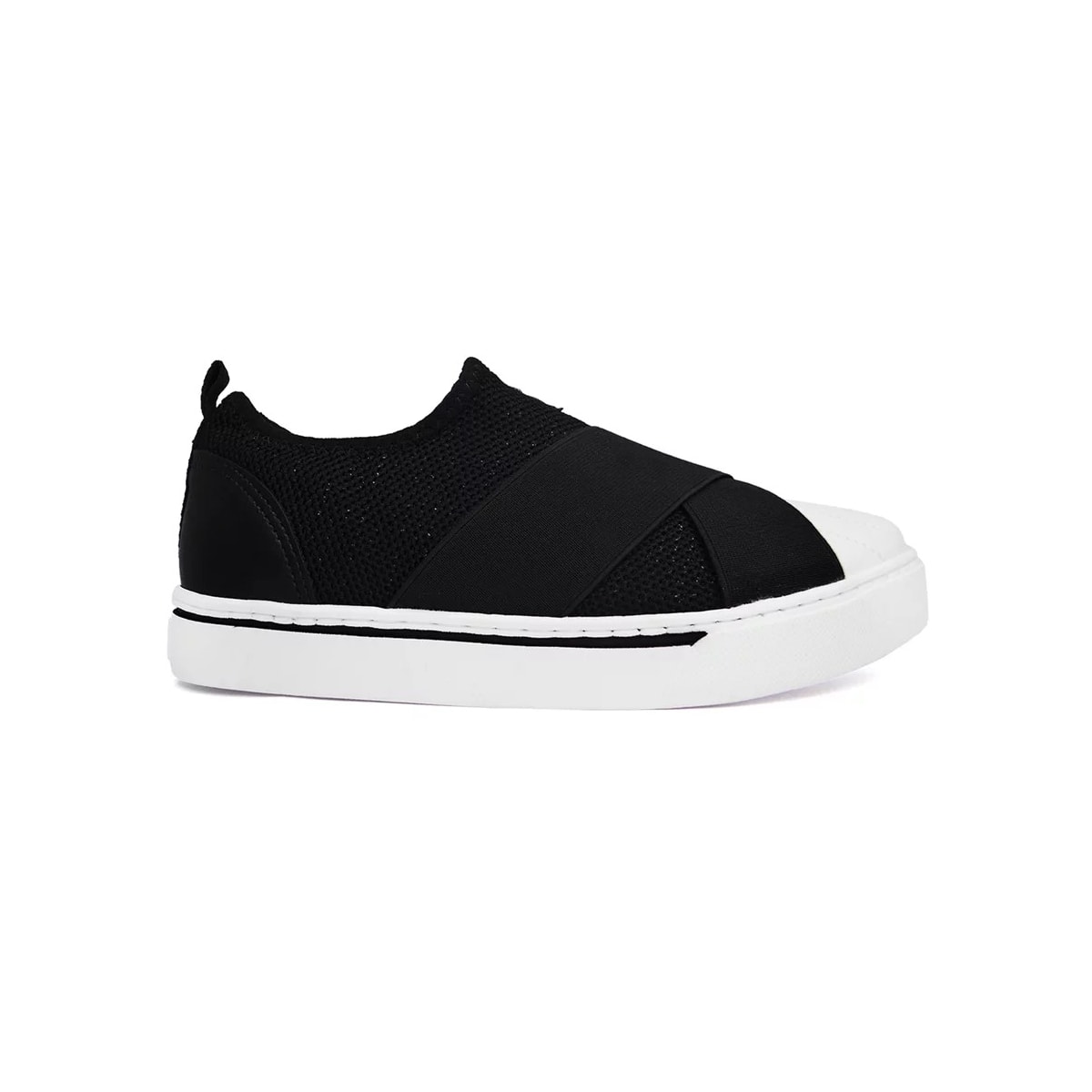 Tênis Via Marte Slip On 23-12105 Preto/Preto Tênis Via Marte Slip On 23-12105 Preto/Preto