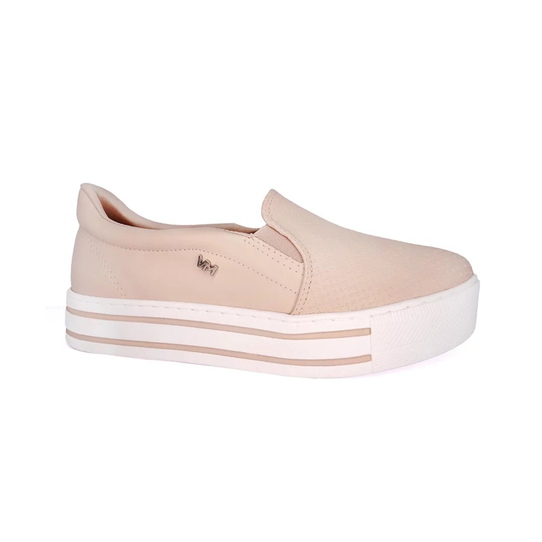Tênis Via Marte Slip On Casual 23-11808 Aveia