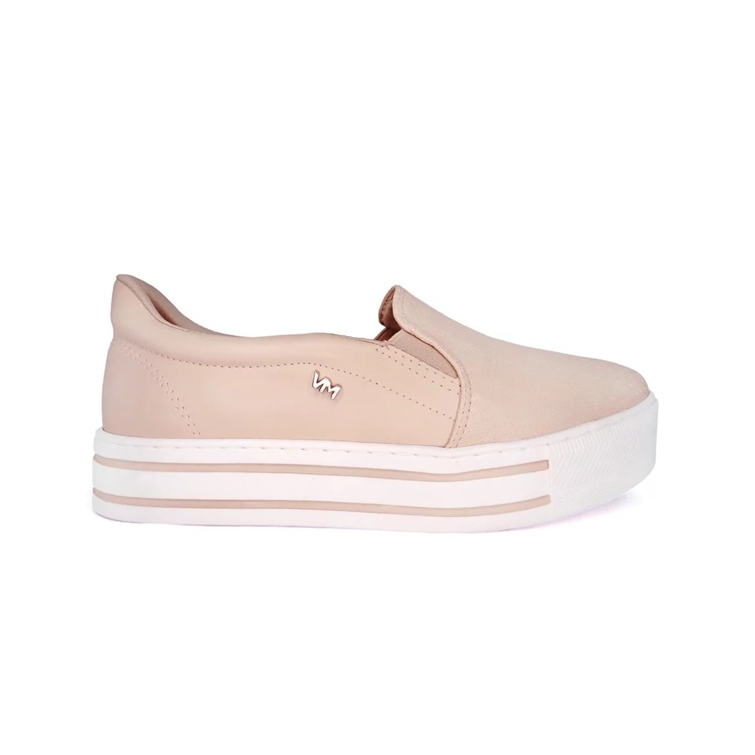 Tênis Via Marte Slip On Casual 23-11808 Aveia