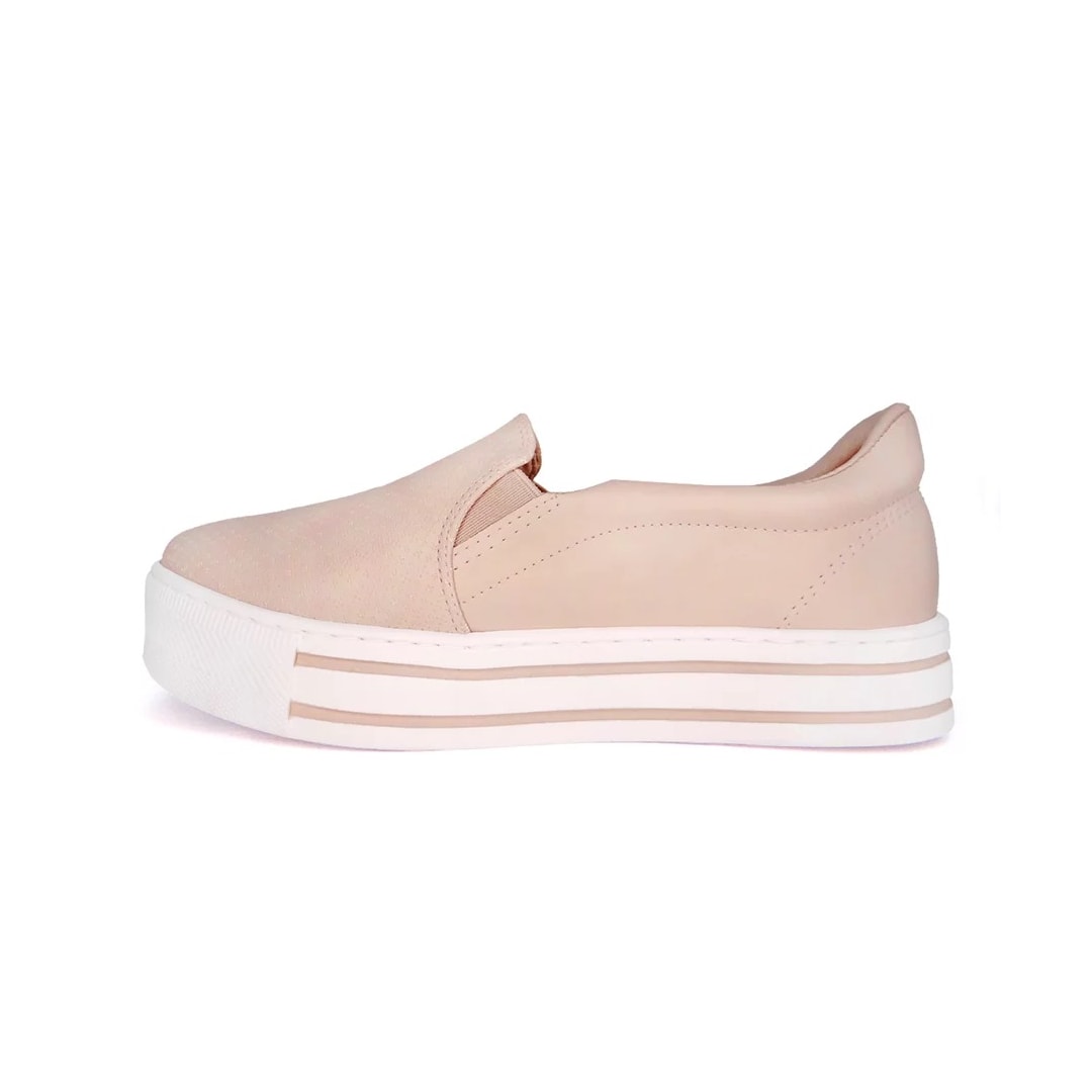 Tênis Via Marte Slip On Casual 23-11808 Aveia