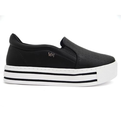 Tênis Via Marte Slip On Casual 23-11808 Preto