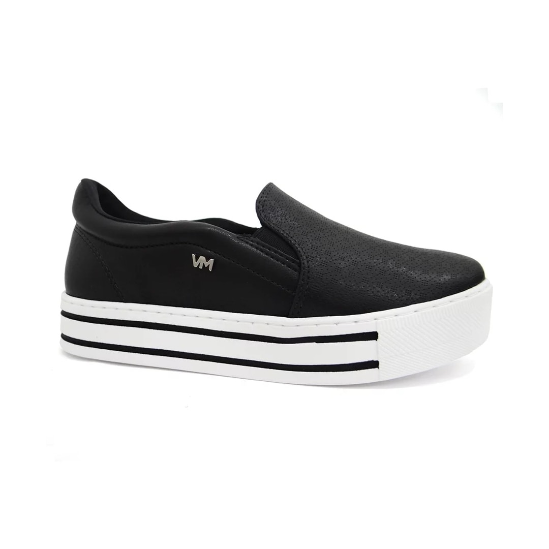 Tênis Via Marte Slip On Casual 23-11808 Preto