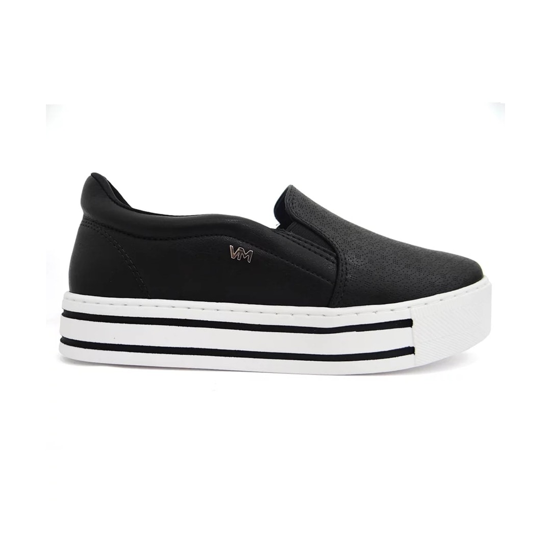 Tênis Via Marte Slip On Casual 23-11808 Preto Tênis Via Marte Slip On Casual 23-11808 Preto