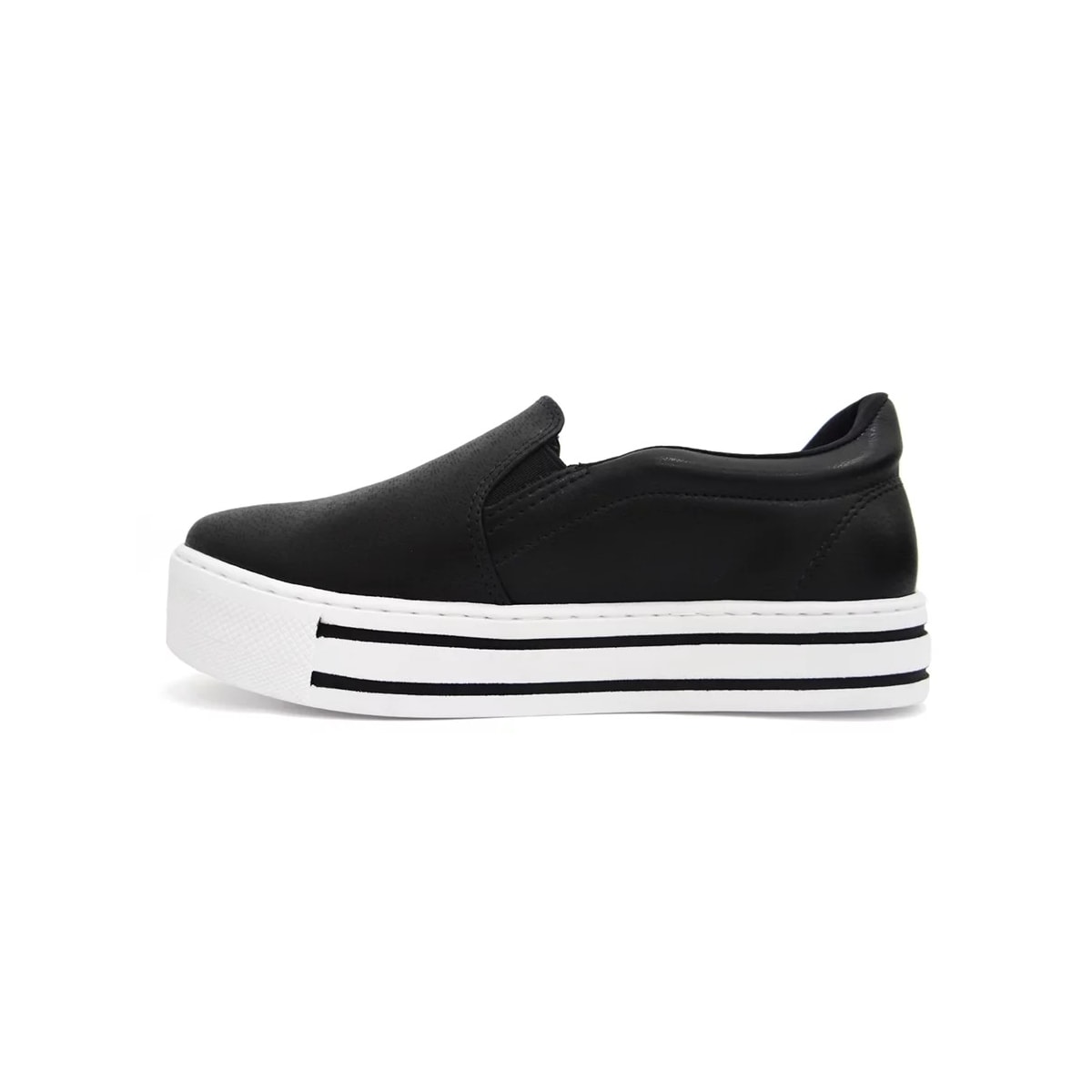 Tênis Via Marte Slip On Casual 23-11808 Preto Tênis Via Marte Slip On Casual 23-11808 Preto