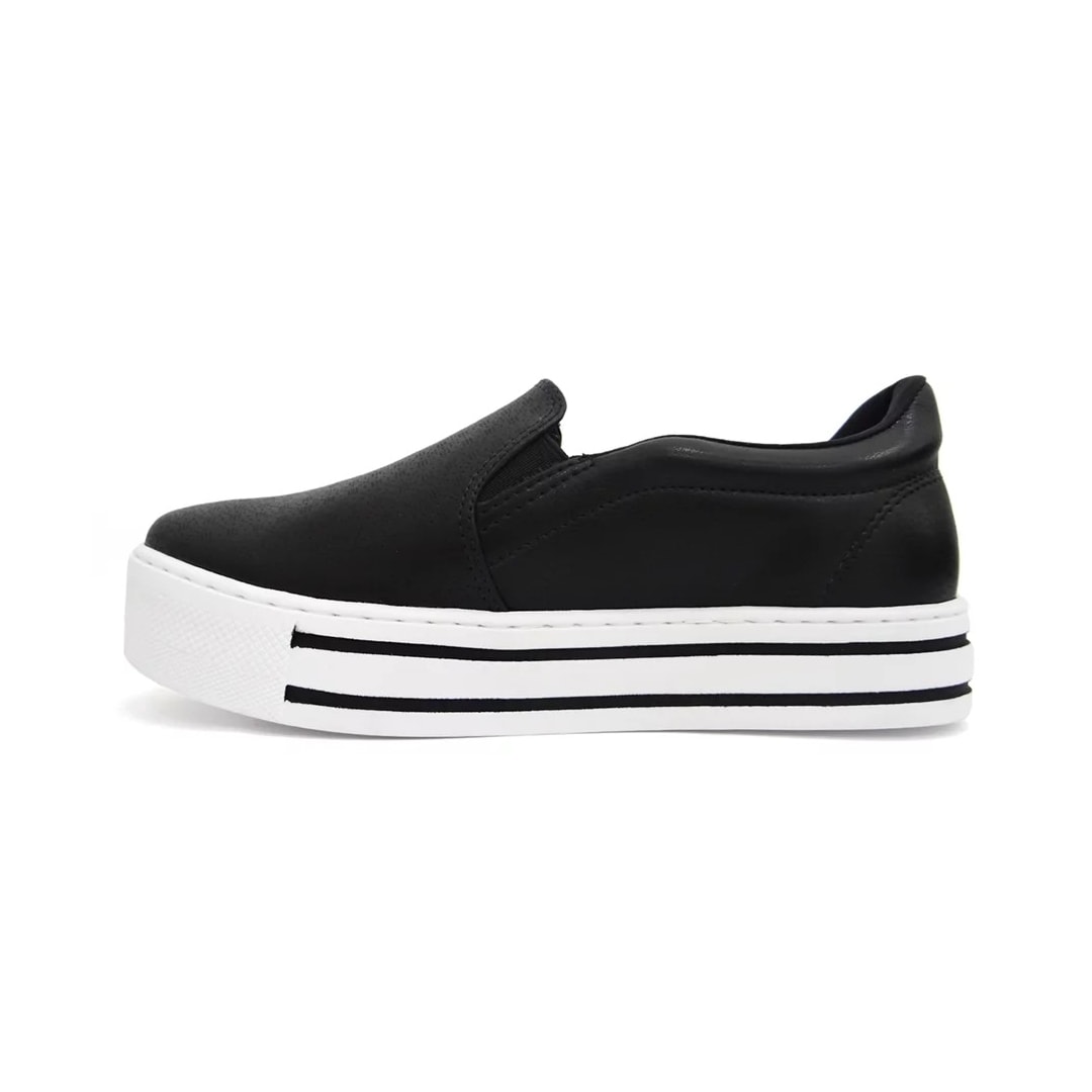 Tênis Via Marte Slip On Casual 23-11808 Preto