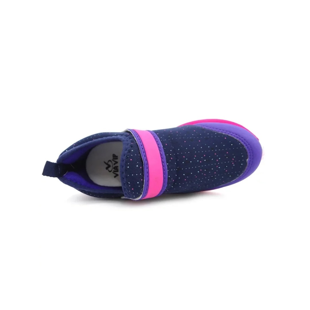 Tênis Via Vip Infantil VV9500 Marinho/Pink