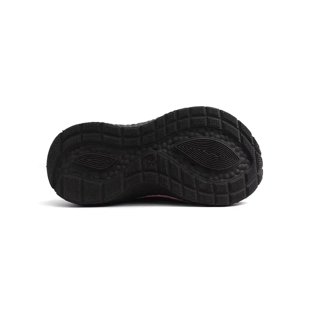 Tênis Via Vip Infantil VV9500 Preto/Rosa