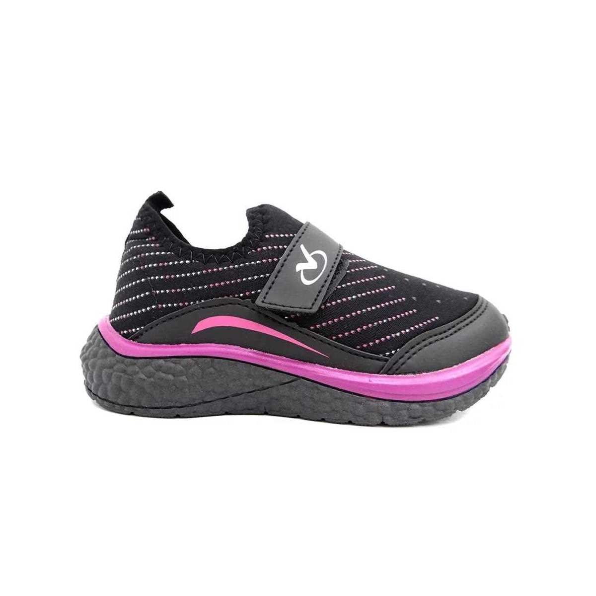 Tênis Via Vip Infantil VV9505 Preto/Cereja Tênis Via Vip Infantil VV9505 Preto/Cereja