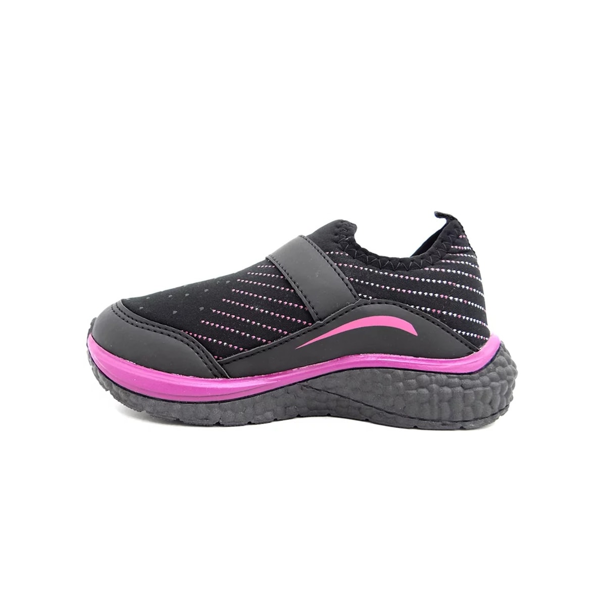 Tênis Via Vip Infantil VV9505 Preto/Cereja Tênis Via Vip Infantil VV9505 Preto/Cereja