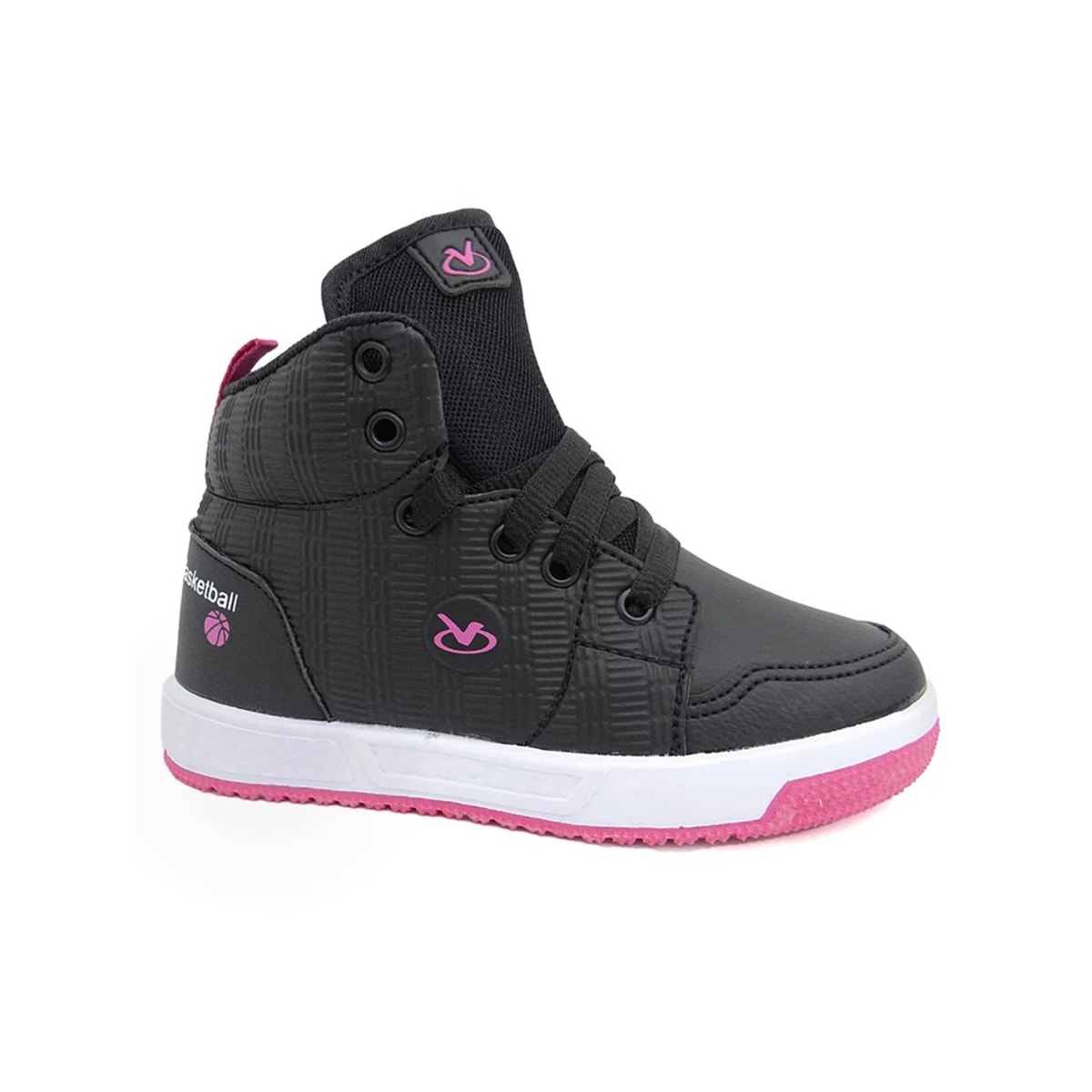 Tênis Via Vip Infatil Vv3809 Preto/Pink Tênis Via Vip Infatil Vv3809 Preto/Pink