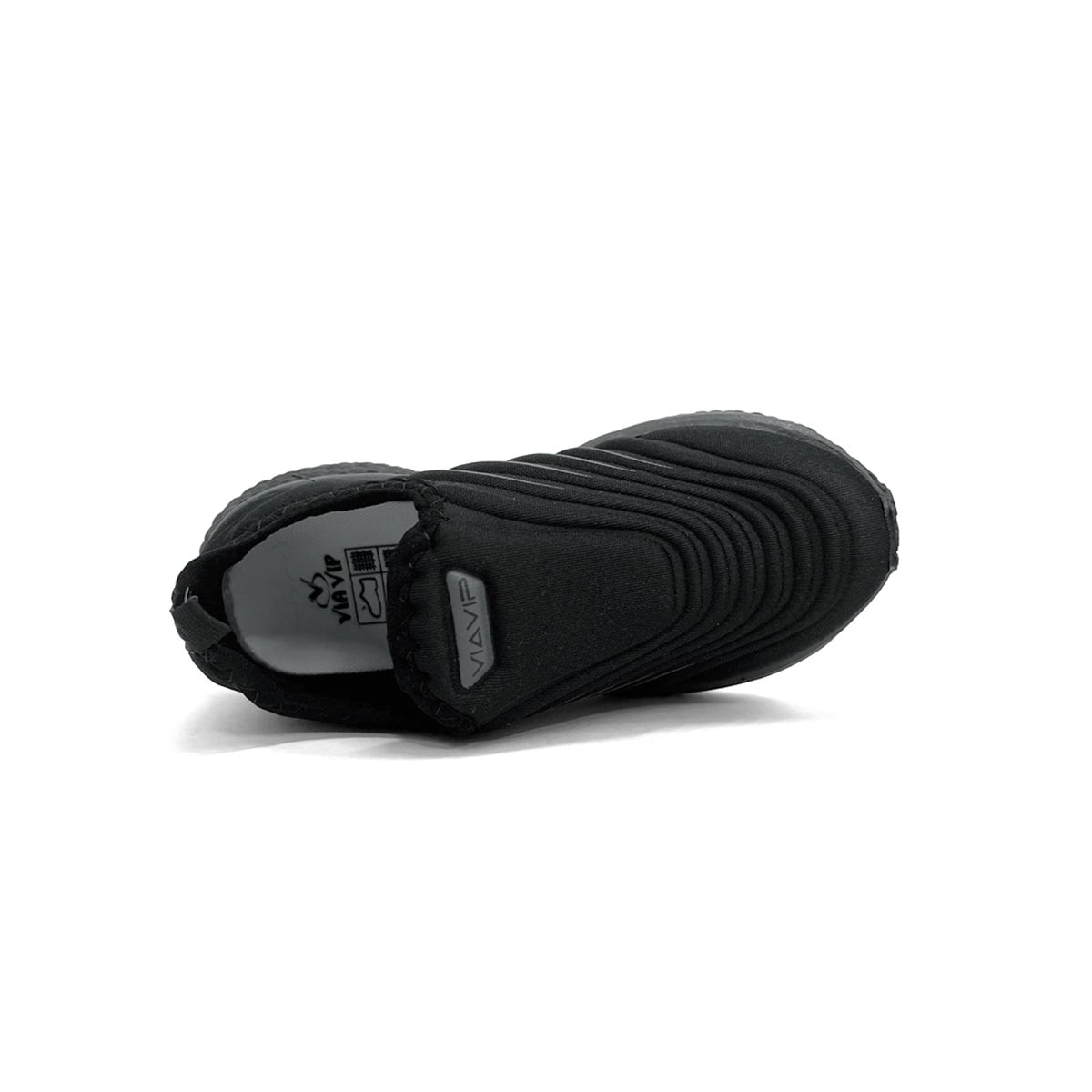 Tênis Via Vip Juvenil Jogging Calce Fácil Vv9533.Pg Preto Tênis Via Vip Juvenil Jogging Calce Fácil Vv9533.Pg Preto