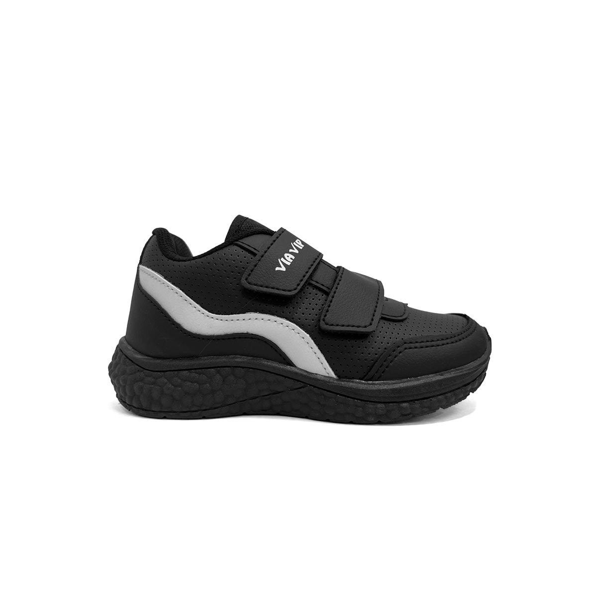 Tênis Via Vip Juvenil Jogging Sintético Vv9529.038 Preto Tênis Via Vip Juvenil Jogging Sintético Vv9529.038 Preto