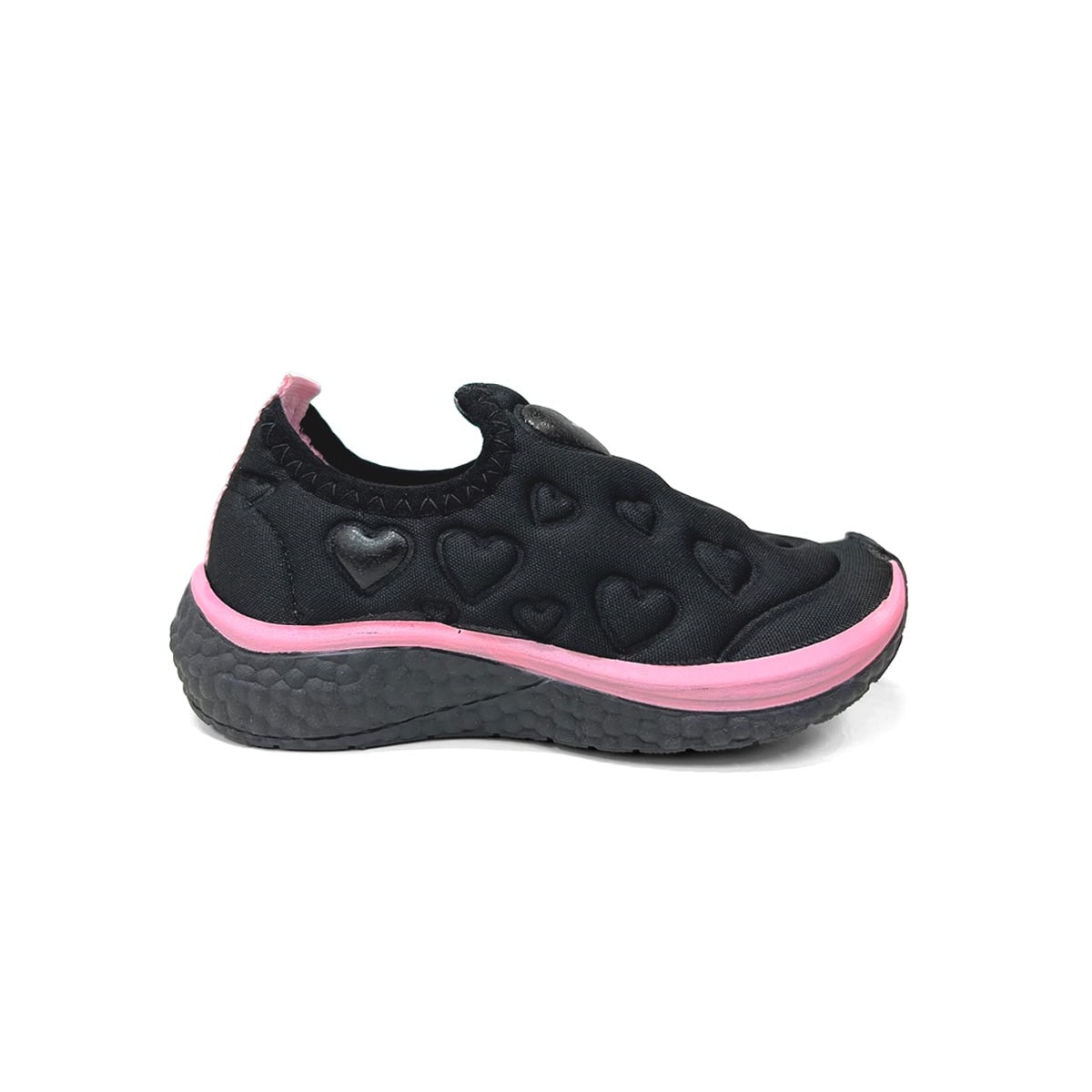 Tênis Via Vip Juvenil Menina Jogging Tecido Vv9532.138 Preto