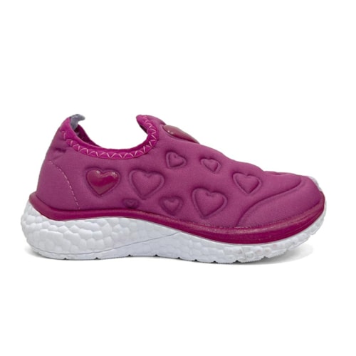Detalhe - Tênis Via Vip Juvenil Menina Jogging Tecido Vv9532.138 Violeta