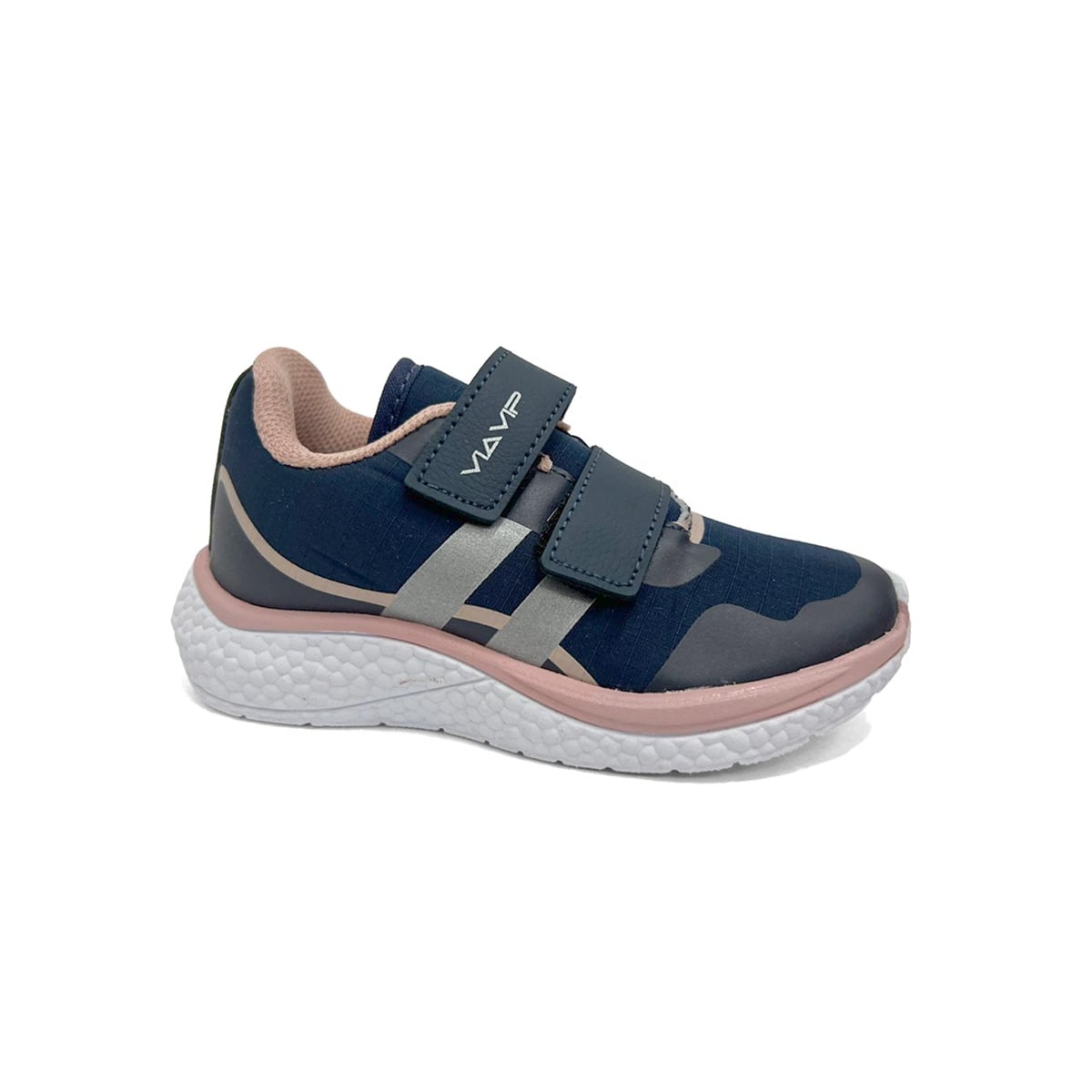 Tênis Via Vip Menina Jogging Bb Tecido Vv2515.1114 Marinho Tênis Via Vip Menina Jogging Bb Tecido Vv2515.1114 Marinho