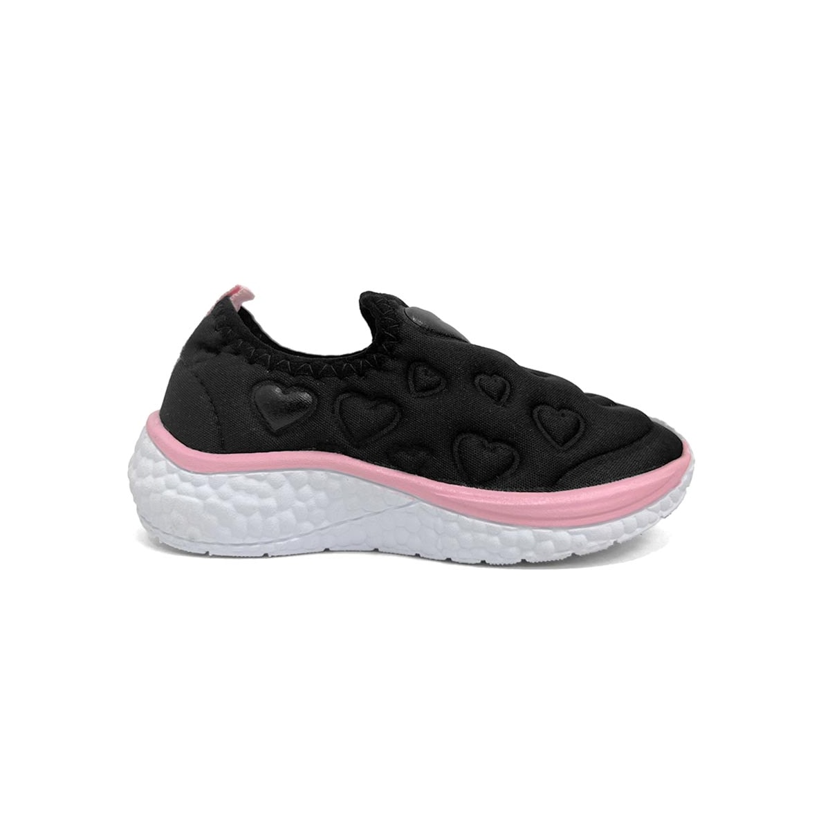 Tênis Via Vip Menina Jogging Bb Tecido Vv2517.270 Preto Tênis Via Vip Menina Jogging Bb Tecido Vv2517.270 Preto