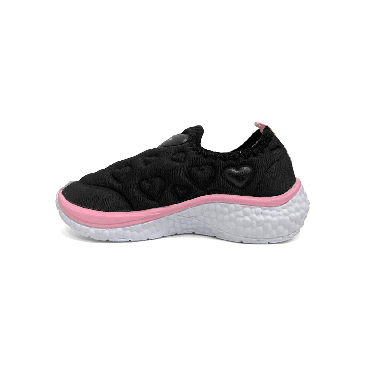 Tênis Via Vip Menina Jogging Bb Tecido Vv2517.270 Preto Tênis Via Vip Menina Jogging Bb Tecido Vv2517.270 Preto
