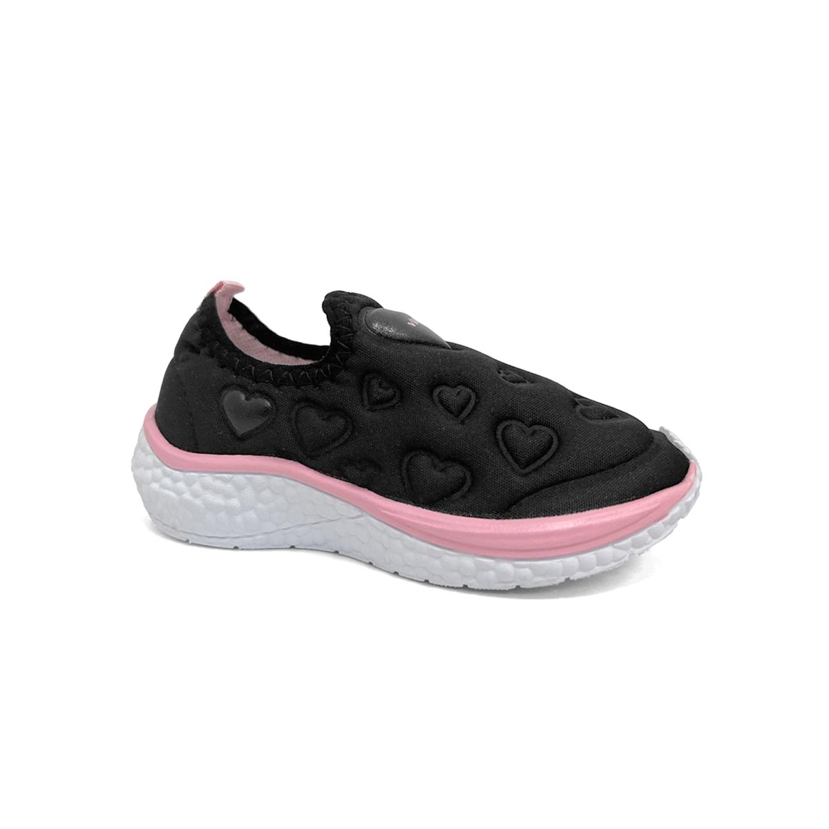 Tênis Via Vip Menina Jogging Bb Tecido Vv2517.270 Preto Tênis Via Vip Menina Jogging Bb Tecido Vv2517.270 Preto